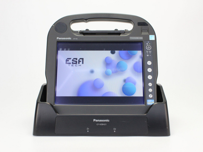 Refurbished Panasonic TOUGHBOOK CF-H2 + Dockingstation CF-VEBH21, i5-3427U, 4 GB,DDR3, 10,1" ins., 1024x768 px, SSD, 128 GB Product code: 15023695 ESA-Tech Image 1 of 10" title="Panasonic TOUGHBOOK CF-H2 + Dockingstation CF-VEBH21 - 499 €, Product code: 15023695 - Image 1 of 10