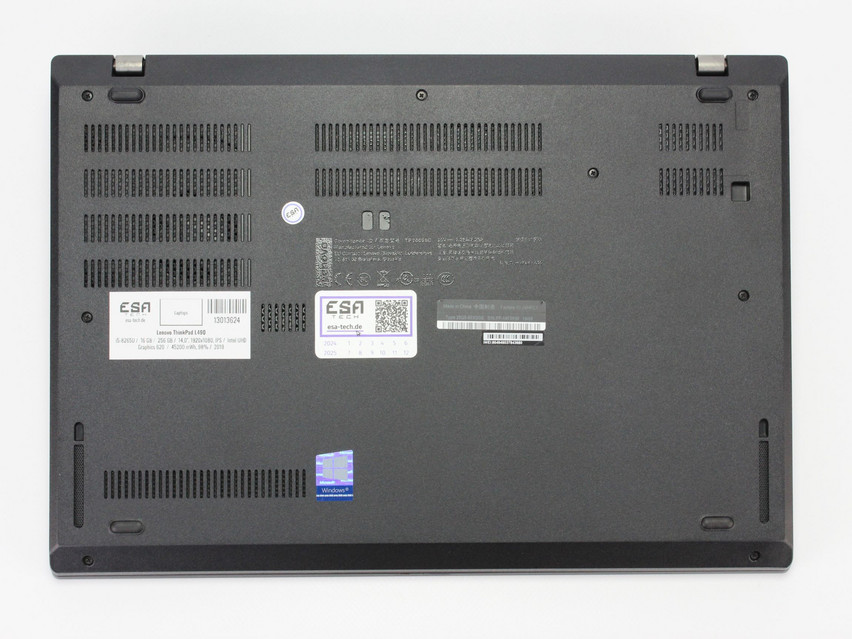 Refurbished Lenovo ThinkPad L490, i5-8265U, 16 GB,DDR4, 14,0" ins., 1920x1080 px, SSD, 256 GB Product code: 13013624 ESA-Tech Image 13 of 14" title="Lenovo ThinkPad L490 - 249 €, Product code: 13013624 - Image 13 of 14