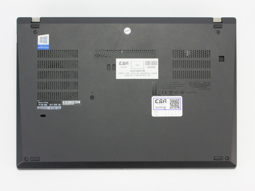 Refurbished Lenovo ThinkPad T490, i5-8365U, 16 GB,DDR4, 14,0" ins., 1920x1080 px, SSD, 512 GB Produktcode: 13013830 ESA-Tech Bild 14 von 15" title="Lenovo ThinkPad T490 - 279 €, Produktcode: 13013830 - Bild 14 von 15
