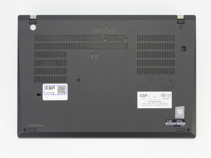 Refurbished Lenovo ThinkPad T14 Gen 2, i7-1185G7, 16 GB,DDR4, 14,0" ins., 1920x1080 px, SSD, 256 GB Product code: 13013837 ESA-Tech Image 14 of 15" title="Lenovo ThinkPad T14 Gen 2 - 499 €, Product code: 13013837 - Image 14 of 15
