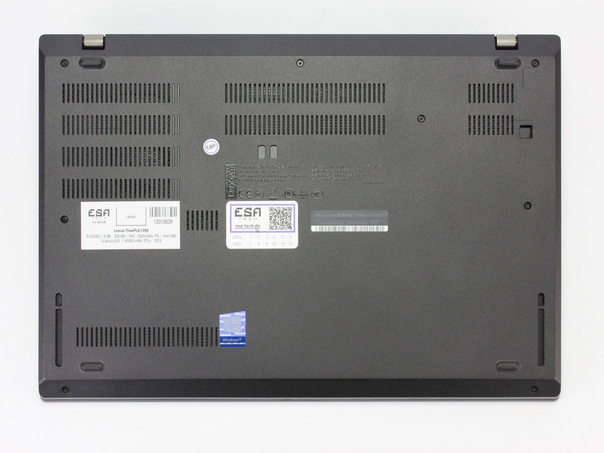 Refurbished Lenovo ThinkPad L490, i5-8350U, 8 GB,DDR4, 14,0" ins., 1920x1080 px, SSD, 256 GB Produktcode: 13013839 ESA-Tech Bild 14 von 15" title="Lenovo ThinkPad L490 - 279 €, Produktcode: 13013839 - Bild 14 von 15