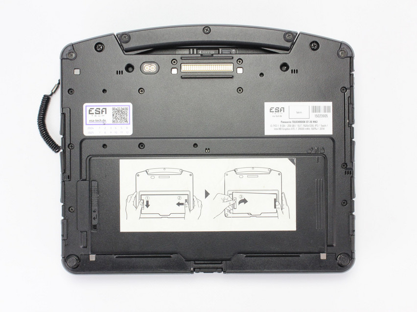 Refurbished Panasonic TOUGHBOOK CF-20 MK2, i5-7Y57, 8 GB,LPDDR3, 10,1" ins., 1920x1200 px, SSD, 256 GB Product code: 15023905 ESA-Tech Image 19 of 19" title="Panasonic TOUGHBOOK CF-20 MK2 - 499 €, Product code: 15023905 - Image 19 of 19