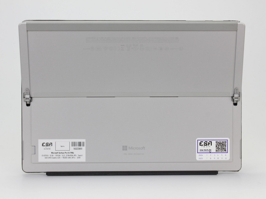 Refurbished Microsoft Surface Pro 6 (1796), i5-8350U, 8 GB,LPDDR3, 12,3" ins., 2736x1824 px, SSD, 128 GB Product code: 16023891 ESA-Tech Image 9 of 17" title="Microsoft Surface Pro 6 (1796) - 249 €, Product code: 16023891 - Image 9 of 17