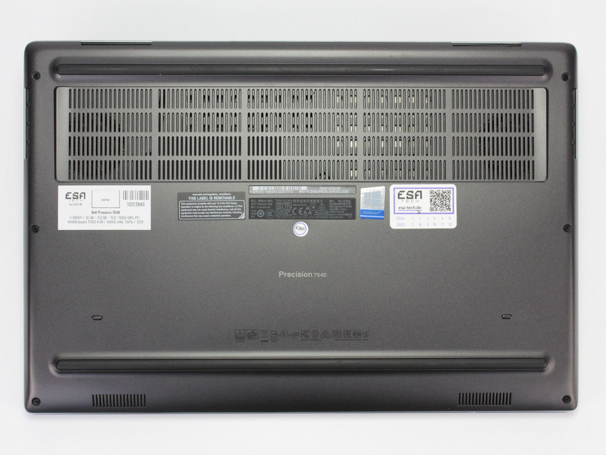 Refurbished Dell Precision 7540, i7-9850H, 32 GB,DDR4, 15,6" ins., 1920x1080 px, SSD, 512 GB Produktcode: 10013849 ESA-Tech Bild 14 von 14" title="Dell Precision 7540 - 599 €, Produktcode: 10013849 - Bild 14 von 14