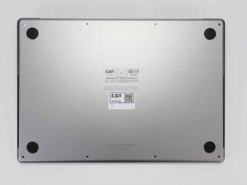 Refurbished Apple MacBook Pro 2021 M1 Pro 10C CPU 16C GPU, APL1103, 16 GB,LPDDR5, 16" ins., 3456x2234 px, SSD, 512 GB Product code: 12014134 ESA-Tech Image 11 of 12" title="Apple MacBook Pro 2021 M1 Pro 10C CPU 16C GPU - 799 €, Product code: 12014134 - Image 11 of 12