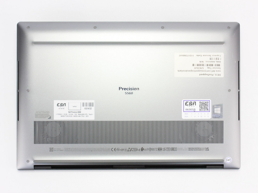Refurbished Dell Precision 5560, i7-11800H, 32 GB,DDR4, 15,6" ins., 3840x2400 px, SSD, 512 GB Product code: 10014132 ESA-Tech Image 11 of 12" title="Dell Precision 5560 - 699 €, Product code: 10014132 - Image 11 of 12