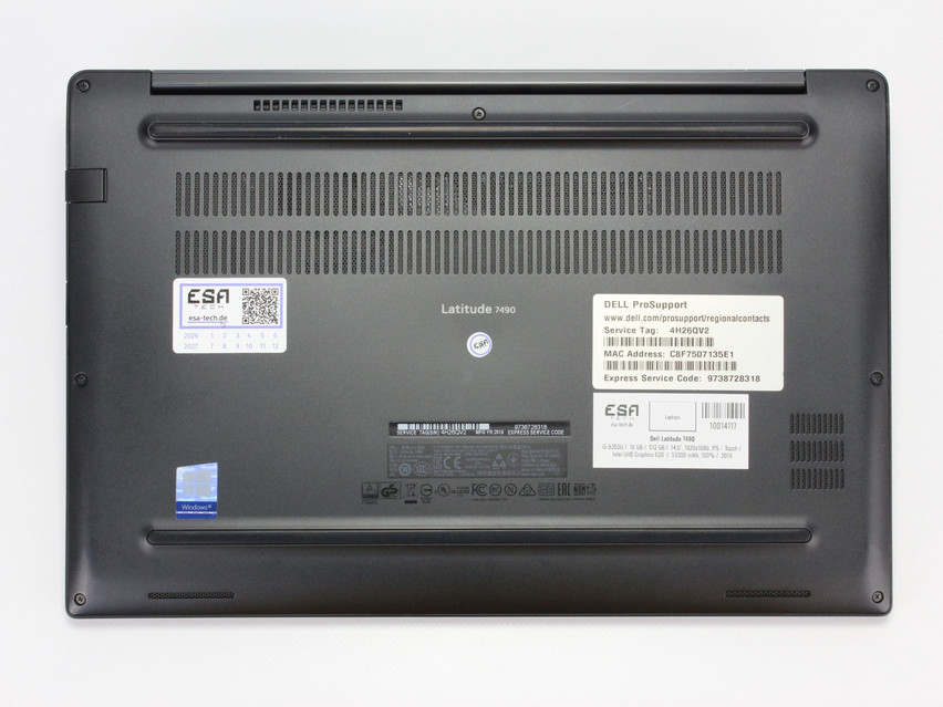 Refurbished Dell Latitude 7490, i5-8350U, 16 GB,DDR4, 14,0" ins., 1920x1080 px, SSD, 512 GB Product code: 10014117 ESA-Tech Image 11 of 12" title="Dell Latitude 7490 - 249 €, Product code: 10014117 - Image 11 of 12