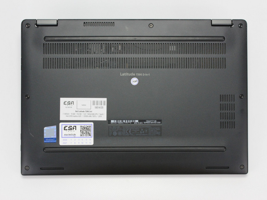 Refurbished Dell Latitude 7390 2in1, i7-8650U, 16 GB,LPDDR3, 13,3" ins., 1920x1080 px, SSD, 512 GB Product code: 10014120 ESA-Tech Image 14 of 15" title="Dell Latitude 7390 2in1 - 299 €, Product code: 10014120 - Image 14 of 15