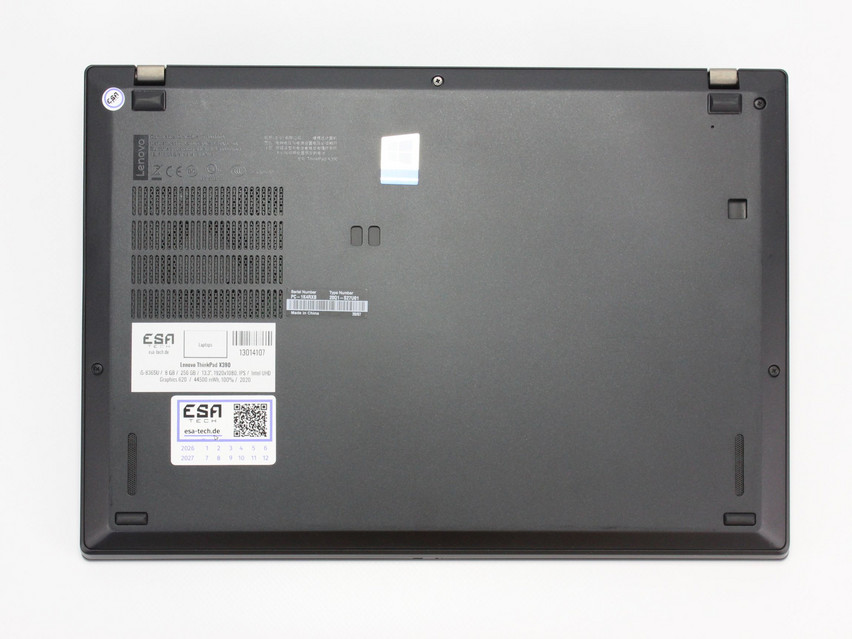 Refurbished Lenovo ThinkPad X390, i5-8365U, 8 GB,DDR4, 13,3" ins., 1920x1080 px, SSD, 256 GB Product code: 13014107 ESA-Tech Image 12 of 12" title="Lenovo ThinkPad X390 - 249 €, Product code: 13014107 - Image 12 of 12