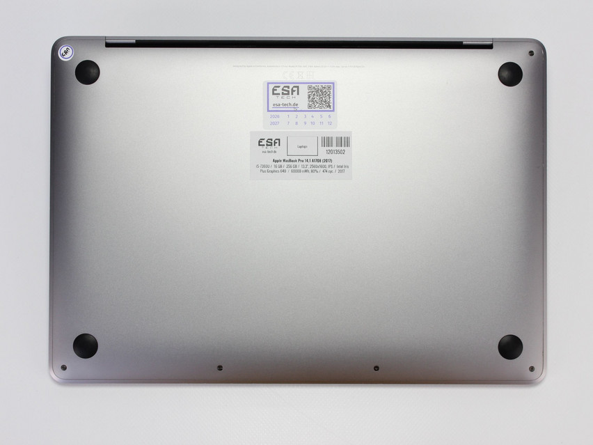 Refurbished Apple MacBook Pro 14,1 A1708 (2017), i5-7360U, 16 GB,LPDDR3, 13,3" ins., 2560x1600 px, SSD, 256 GB Produktcode: 12013502 ESA-Tech Bild 10 von 10" title="Apple MacBook Pro 14,1 A1708 (2017) - 299 €, Produktcode: 12013502 - Bild 10 von 10