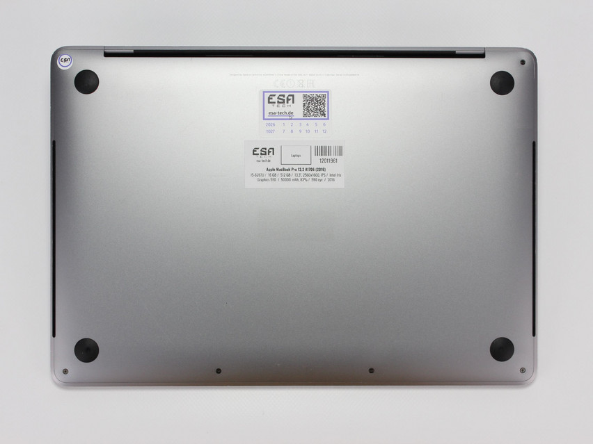 Refurbished Apple MacBook Pro 13,2 A1706 (2016), I5-6267U, 16 GB,LPDDR3, 13,3" ins., 2560x1600 px, SSD, 512 GB Produktcode: 12011961 ESA-Tech Bild 11 von 11" title="Apple MacBook Pro 13,2 A1706 (2016) - 299 €, Produktcode: 12011961 - Bild 11 von 11