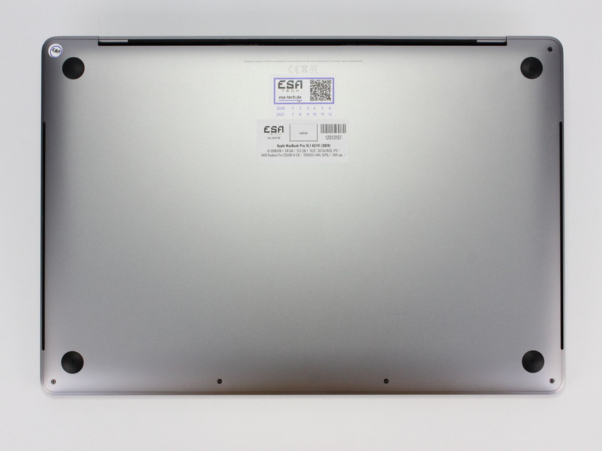 Refurbished Apple MacBook Pro 16,1 A2141 (2019), i9-9980HK, 64 GB,DDR4, 16,0" ins., 3072x1920 px, SSD, 512 GB Product code: 12013157 ESA-Tech Image 11 of 11" title="Apple MacBook Pro 16,1 A2141 (2019) - 799 €, Product code: 12013157 - Image 11 of 11