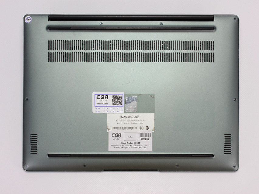 Refurbished Hauwei MateBook HKFG-32, i9-13900H, 32 GB,LPDDR5, 14,0" ins., 2520x1680 px, SSD, 1 TB Product code: 32014154 ESA-Tech Image 11 of 11" title="Hauwei MateBook HKFG-32 - 899 €, Product code: 32014154 - Image 11 of 11