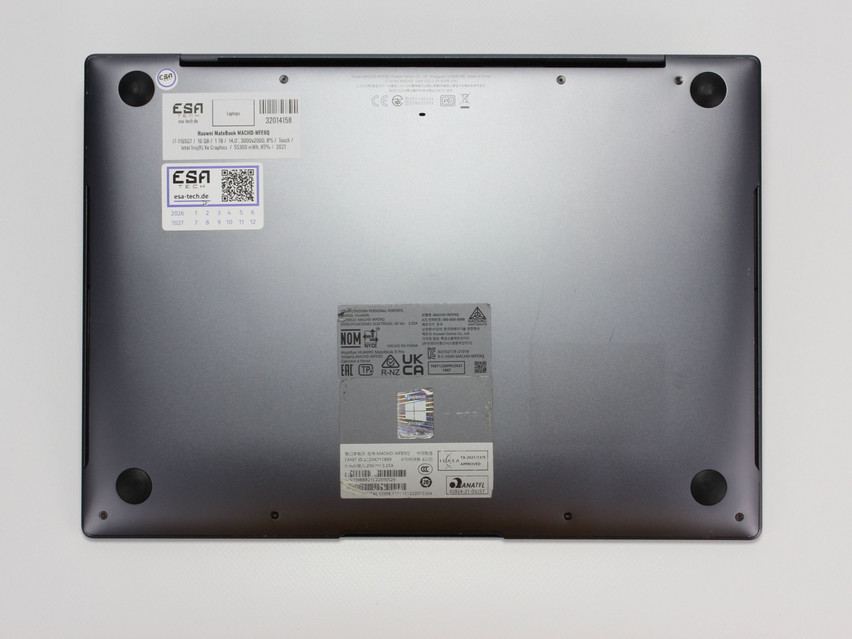 Refurbished Huawei MateBook MACHD-WFE9Q, i7-1165G7, 16 GB,LPDDR4, 14,0" ins., 3000x2000 px, SSD, 1 TB Produktcode: 32014158 ESA-Tech Bild 12 von 12" title="Huawei MateBook MACHD-WFE9Q - 499 €, Produktcode: 32014158 - Bild 12 von 12