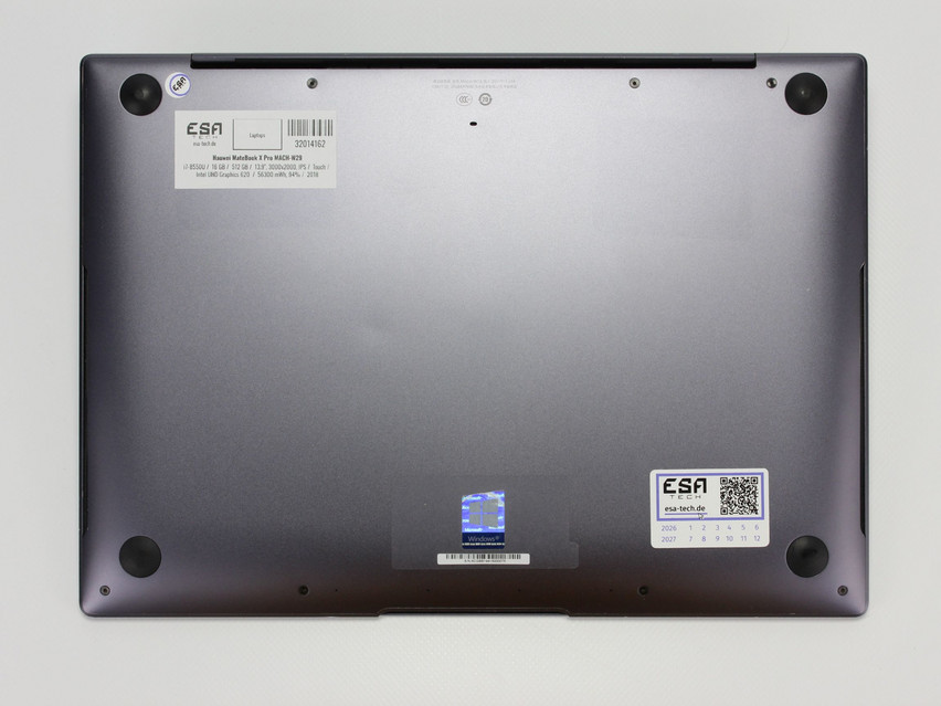 Refurbished Huawei MateBook X Pro MACH-W29, i7-8550U, 16 GB,LPDDR3, 13,9" ins., 3000x2000 px, SSD, 512 GB Produktcode: 32014162 ESA-Tech Bild 12 von 12" title="Huawei MateBook X Pro MACH-W29 - 299 €, Produktcode: 32014162 - Bild 12 von 12