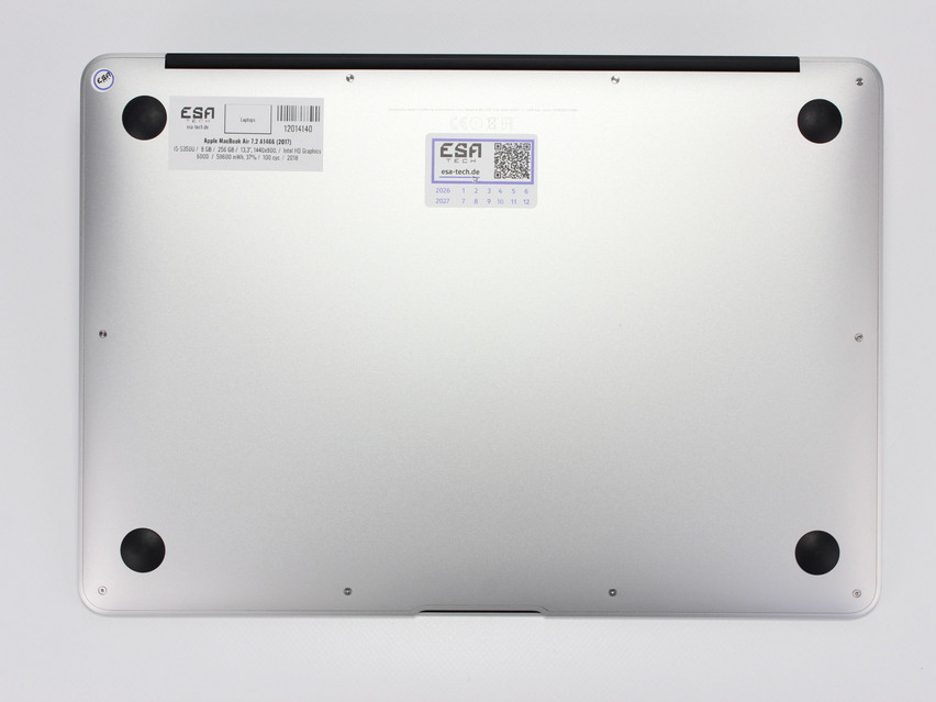Refurbished Apple MacBook Air 7,2 A1466 (2017), i5-5350U, 8 GB,DDR3, 13,3" ins., 1440x900 px, SSD, 256 GB Produktcode: 12014140 ESA-Tech Bild 11 von 11" title="Apple MacBook Air 7,2 A1466 (2017) - 249 €, Produktcode: 12014140 - Bild 11 von 11
