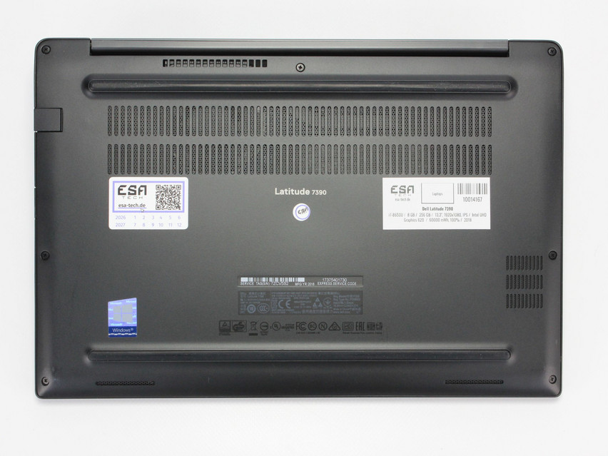 Refurbished Dell Latitude 7390, i7-8650U, 8 GB,DDR4, 13,3" ins., 1920x1080 px, SSD, 256 GB Produktcode: 10014167 ESA-Tech Bild 11 von 11" title="Dell Latitude 7390 - 219 €, Produktcode: 10014167 - Bild 11 von 11