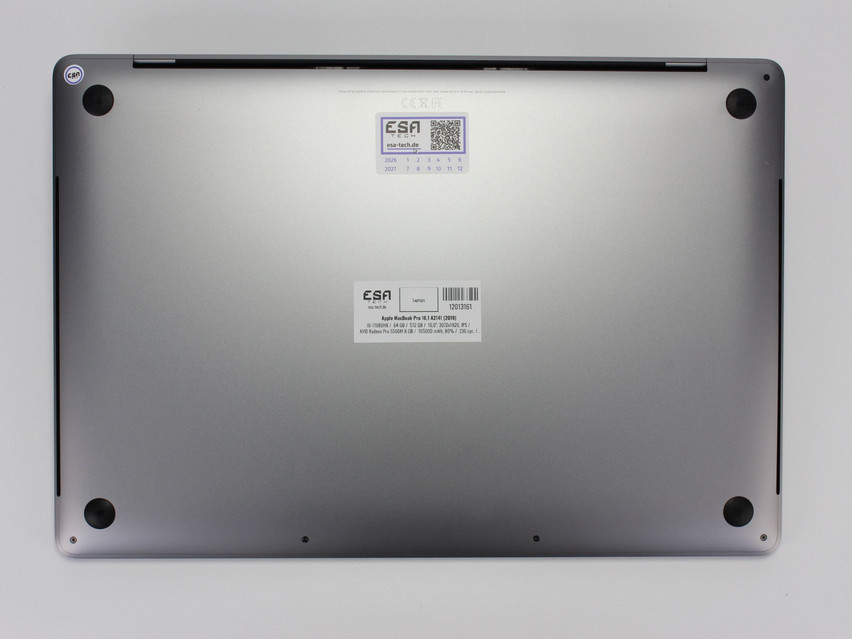 Refurbished Apple MacBook Pro 16,1 A2141 (2019), I9-11980HK, 64 GB,DDR4, 16,0" ins., 3072x1920 px, SSD, 512 GB Produktcode: 12013161 ESA-Tech Bild 11 von 11" title="Apple MacBook Pro 16,1 A2141 (2019) - 699 €, Produktcode: 12013161 - Bild 11 von 11