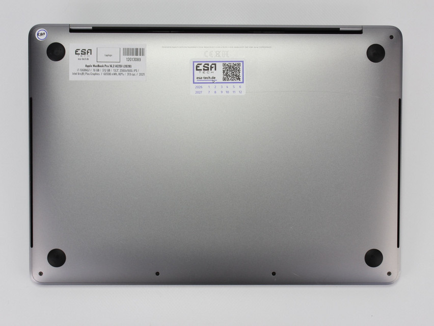 Refurbished Apple MacBook Pro 16,2 A2251 (2020), i7-1068NG7, 16 GB,LPDDR4X, 13,3" ins., 2560x1600 px, SSD, 512 GB Produktcode: 12013089 ESA-Tech Bild 11 von 11" title="Apple MacBook Pro 16,2 A2251 (2020) - 549 €, Produktcode: 12013089 - Bild 11 von 11
