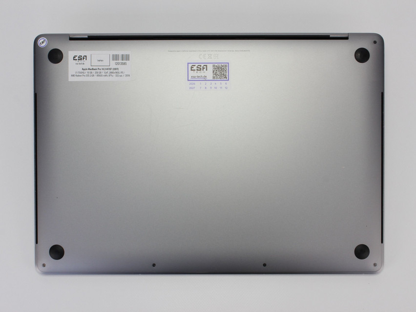 Refurbished Apple MacBook Pro 14,3 A1707 (2017), i7-7700HQ, 16 GB,LPDDR3, 15,4" ins., 2880х1800 px, SSD, 256 GB Produktcode: 12013585 ESA-Tech Bild 11 von 11" title="Apple MacBook Pro 14,3 A1707 (2017) - 339 €, Produktcode: 12013585 - Bild 11 von 11