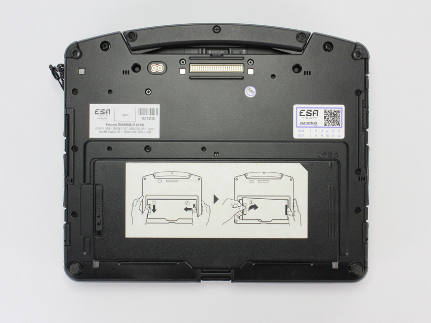 Refurbished Panasonic TOUGHBOOK CF-20 MK2, i5-7Y57, 8 GB,LPDDR3, 10,1" ins., 1920x1200 px, SSD, 256 GB Produktcode: 15023916 ESA-Tech Bild 16 von 16" title="Panasonic TOUGHBOOK CF-20 MK2 - 499 €, Produktcode: 15023916 - Bild 16 von 16