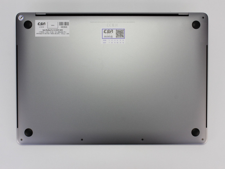 Refurbished Apple MacBook Pro 14,3 A1707 (2017), i7-7820HQ, 16 GB,LPDDR3, 15,4" ins., 2880х1800 px, SSD, 512 GB Produktcode: 12013579 ESA-Tech Bild 11 von 11" title="Apple MacBook Pro 14,3 A1707 (2017) - 379 €, Produktcode: 12013579 - Bild 11 von 11