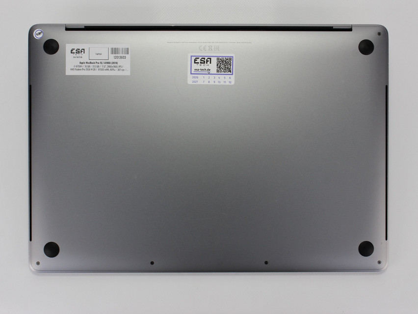 Refurbished Apple MacBook Pro 15,1 A1990 (2019), i7-9750H, 16 GB,DDR4, 17,0" ins., 2880х1800 px, SSD, 512 GB Produktcode: 12013603 ESA-Tech Bild 11 von 11" title="Apple MacBook Pro 15,1 A1990 (2019) - 449 €, Produktcode: 12013603 - Bild 11 von 11