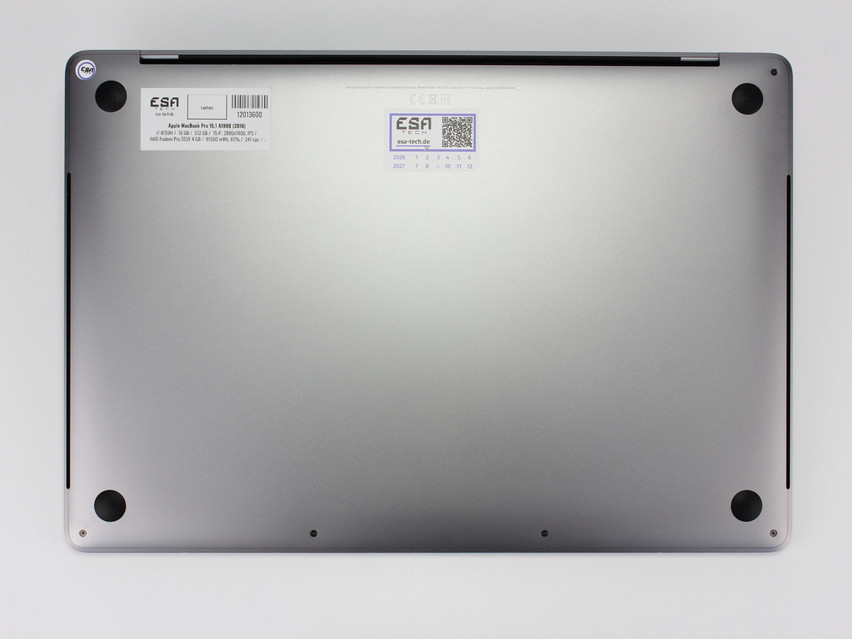 Refurbished Apple MacBook Pro 15,1 A1990 (2018), i7-8750H, 16 GB,DDR4, 15,4" ins., 2880х1800 px, SSD, 512 GB Produktcode: 12013600 ESA-Tech Bild 11 von 11" title="Apple MacBook Pro 15,1 A1990 (2018) - 449 €, Produktcode: 12013600 - Bild 11 von 11