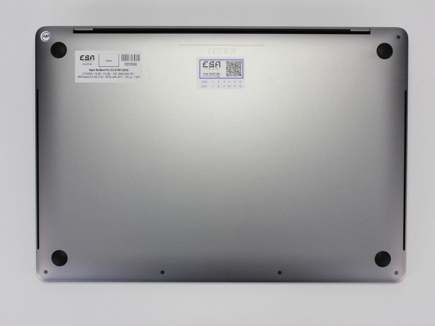 Refurbished Apple MacBook Pro 13,3 A1707 (2016), i7-6700HQ, 16 GB,LPDDR3, 15,4" ins., 2880х1800 px, SSD, 512 GB Produktcode: 12013569 ESA-Tech Bild 11 von 11" title="Apple MacBook Pro 13,3 A1707 (2016) - 399 €, Produktcode: 12013569 - Bild 11 von 11