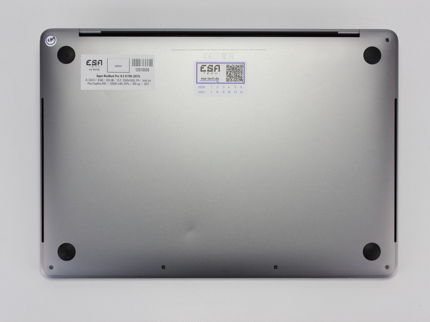 Refurbished Apple MacBook Pro 14,2 A1706 (2017), i5-7267U, 8 GB,LPDDR3, 13,3" ins., 2560x1600 px, SSD, 256 GB Produktcode: 12013505 ESA-Tech Bild 11 von 12" title="Apple MacBook Pro 14,2 A1706 (2017) - 219 €, Produktcode: 12013505 - Bild 11 von 12