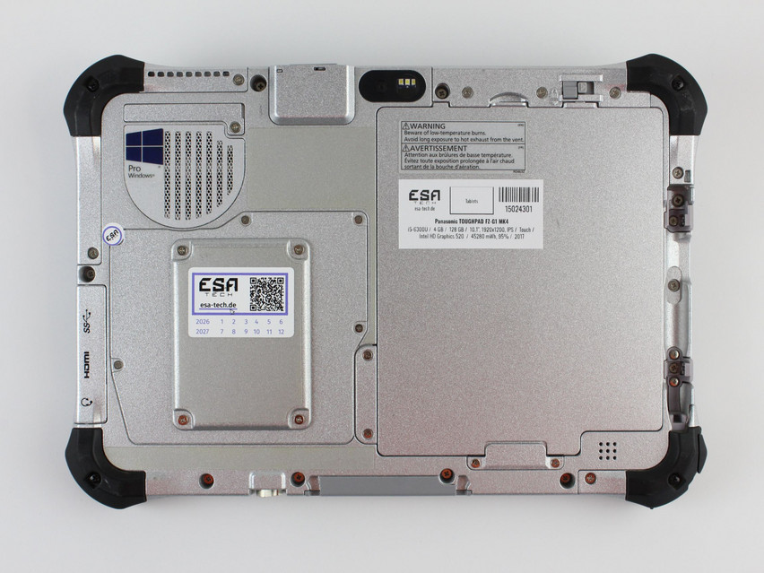 Refurbished Panasonic TOUGHPAD FZ-G1 MK4, i5-6300U, 4 GB,LPDDR3, 10,1" ins., 1920x1200 px, SSD, 128 GB Product code: 15024301 ESA-Tech Image 2 of 7" title="Panasonic TOUGHPAD FZ-G1 MK4 - 199 €, Product code: 15024301 - Image 2 of 7