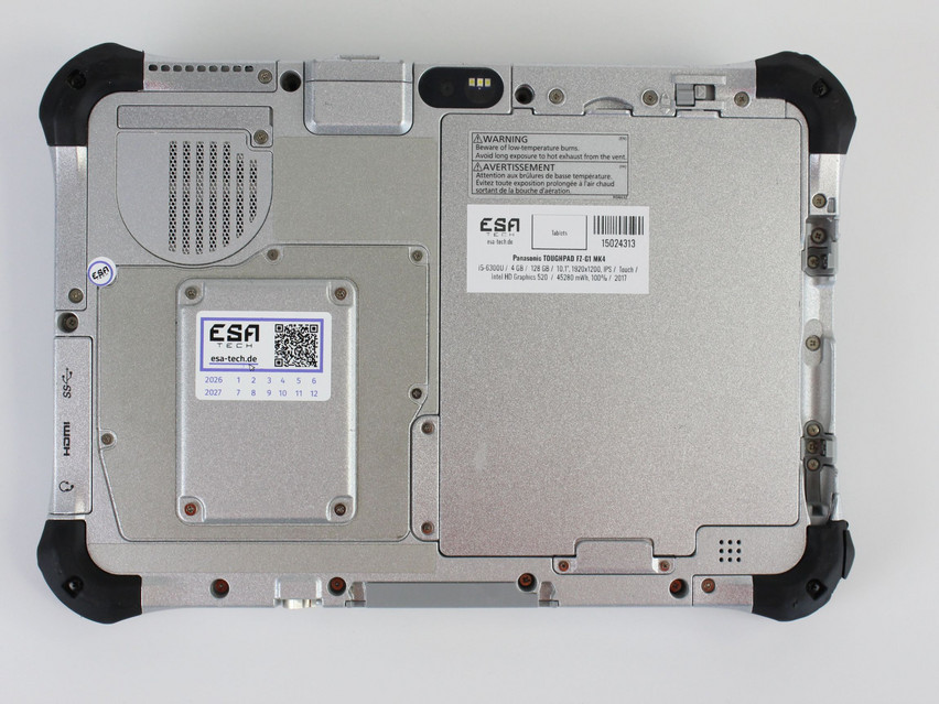 Refurbished Panasonic TOUGHPAD FZ-G1 MK4, i5-6300U, 4 GB,LPDDR3, 10,1" ins., 1920x1200 px, SSD, 128 GB Product code: 15024313 ESA-Tech Image 2 of 6" title="Panasonic TOUGHPAD FZ-G1 MK4 - 199 €, Product code: 15024313 - Image 2 of 6