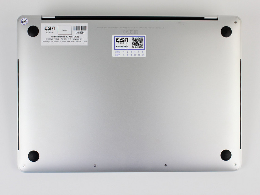 Refurbished Apple MacBook Pro 16,2 A2251 (2020), i7-1068NG7, 16 GB,LPDDR4X, 13,3" ins., 2560x1600 px, SSD, 512 GB Product code: 12013084 ESA-Tech Image 12 of 12" title="Apple MacBook Pro 16,2 A2251 (2020) - 439 €, Product code: 12013084 - Image 12 of 12