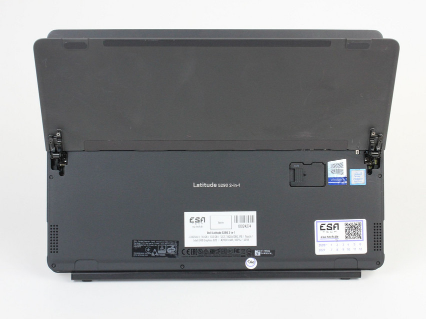 Refurbished Dell Latitude 5290 2-in-1, i7-8650U, 16 GB,LPDDR3, 12,3" ins., 1920х1280 px, SSD, 512 GB Produktcode: 10024274 ESA-Tech Bild 10 von 11" title="Dell Latitude 5290 2-in-1 - 399 €, Produktcode: 10024274 - Bild 10 von 11