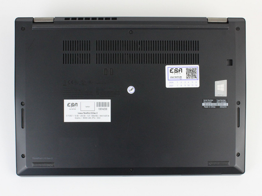 Refurbished Lenovo ThinkPad L13 Gen 2, i5-1135G7, 16 GB,DDR4, 13,3" ins., 1366x768 px, SSD, 256 GB Product code: 13014230 ESA-Tech Image 10 of 10" title="Lenovo ThinkPad L13 Gen 2 - 339 €, Product code: 13014230 - Image 10 of 10