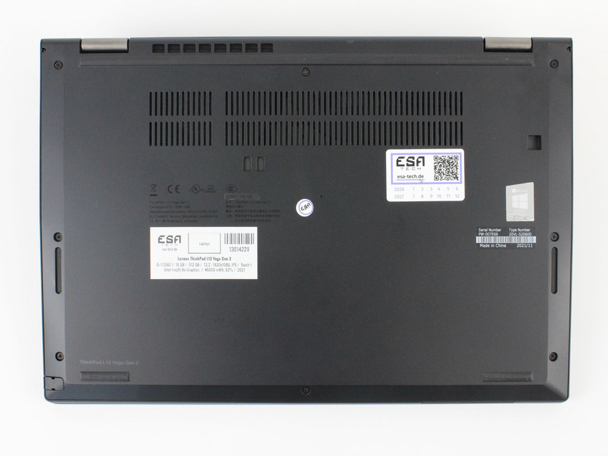 Refurbished Lenovo ThinkPad L13 Yoga Gen 2, i5-1135G7, 16 GB,DDR4, 13,3" ins., 1920x1080 px, SSD, 512 GB Produktcode: 13014229 ESA-Tech Bild 11 von 11" title="Lenovo ThinkPad L13 Yoga Gen 2 - 419 €, Produktcode: 13014229 - Bild 11 von 11