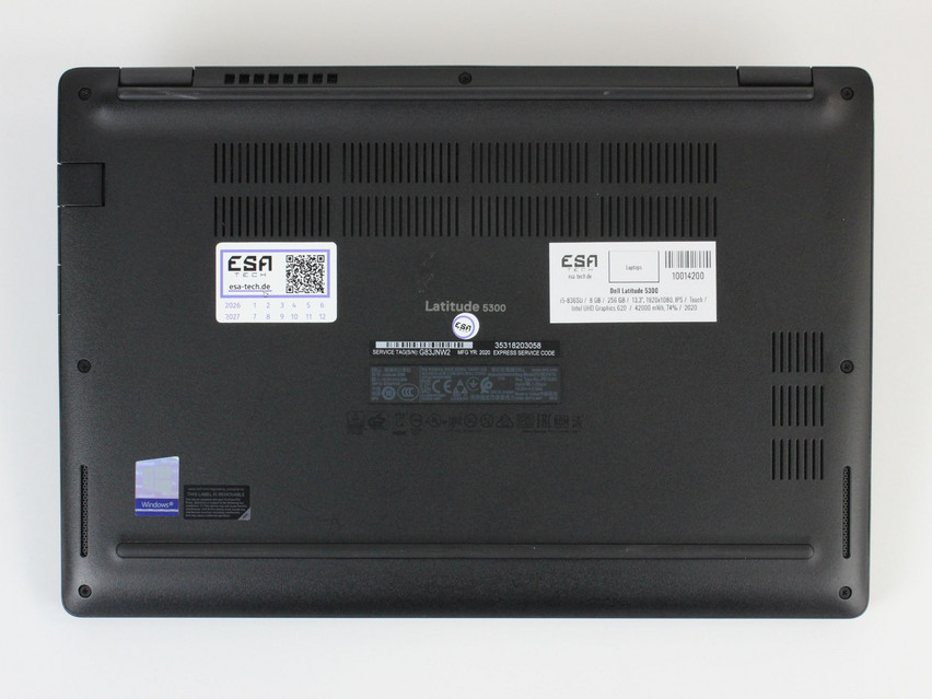 Refurbished Dell Latitude 5300, i5-8365U, 8 GB,DDR4, 13,3" ins., 1920x1080 px, SSD, 256 GB Product code: 10014200 ESA-Tech Image 10 of 10" title="Dell Latitude 5300 - 199 €, Product code: 10014200 - Image 10 of 10