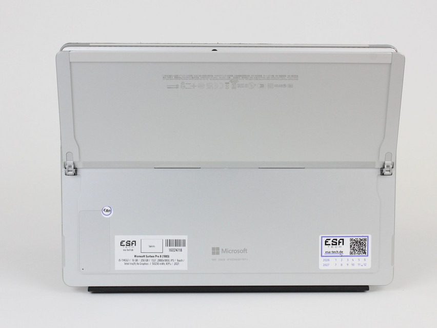 Refurbished Microsoft Surface Pro 8 (1983), i5-1145G7, 16 GB,LPDDR4X, 13,0" ins., 2880х1800 px, SSD, 256 GB Product code: 16024718 ESA-Tech Image 9 of 12" title="Microsoft Surface Pro 8 (1983) - 499 €, Product code: 16024718 - Image 9 of 12