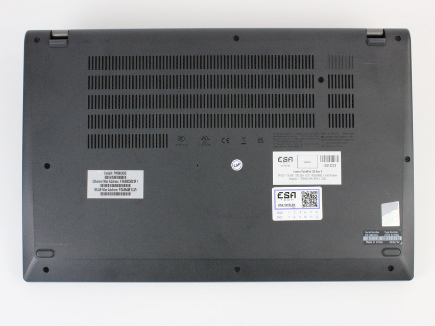 Refurbished Lenovo ThinkPad L15 Gen 3, 5675U, 16 GB,DDR4, 15,6" ins., 1920x1080 px, SSD, 512 GB Produktcode: 13014223 ESA-Tech Bild 10 von 12" title="Lenovo ThinkPad L15 Gen 3 - 499 €, Produktcode: 13014223 - Bild 10 von 12