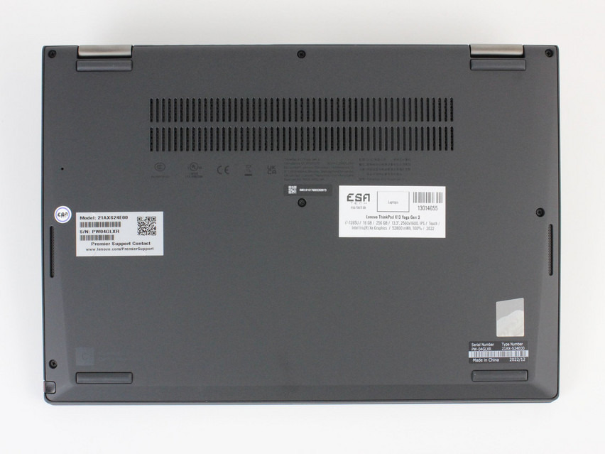 Refurbished Lenovo ThinkPad X13 Yoga Gen 3, i7-1265U, 16 GB,LPDDR4, 13,3" ins., 2560x1600 px, SSD, 256 GB Produktcode: 13014655 ESA-Tech Bild 11 von 11" title="Lenovo ThinkPad X13 Yoga Gen 3 - 649 €, Produktcode: 13014655 - Bild 11 von 11