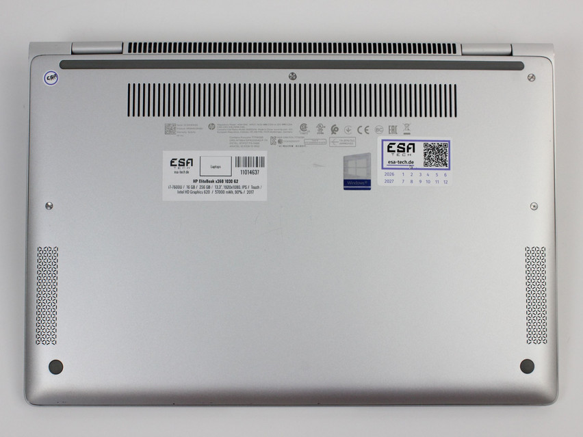 Refurbished HP EliteBook x360 1030 G2, i7-7600U, 16 GB,DDR4, 13,3" ins., 1920x1080 px, SSD, 256 GB Product code: 11014637 ESA-Tech Image 11 of 11" title="HP EliteBook x360 1030 G2 - 229 €, Product code: 11014637 - Image 11 of 11