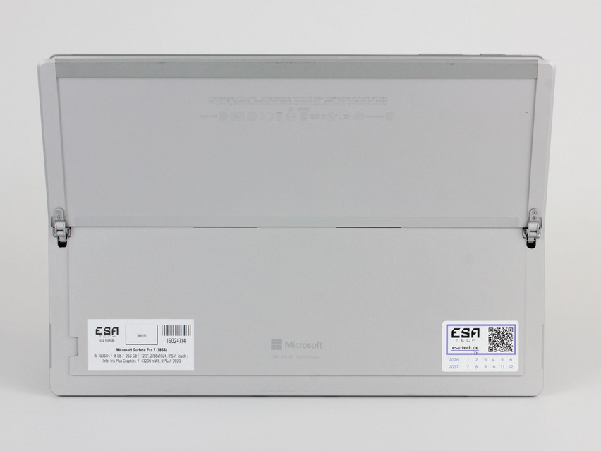 Refurbished Microsoft Surface Pro 7 (1866), i5-1035G4, 8 GB,LPDDR4, 12,3" ins., 2736x1824 px, SSD, 256 GB Produktcode: 16024714 ESA-Tech Bild 12 von 13" title="Microsoft Surface Pro 7 (1866) - 299 €, Produktcode: 16024714 - Bild 12 von 13