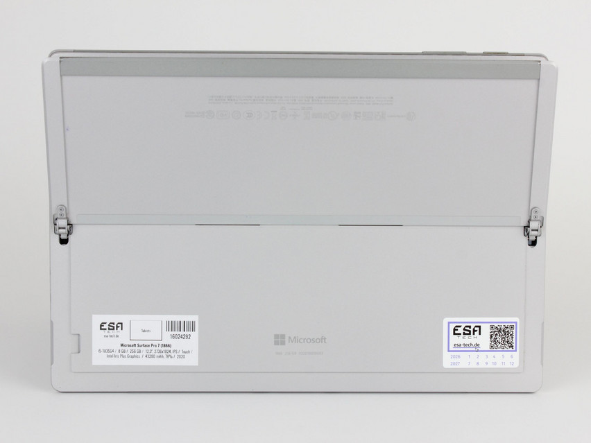 Refurbished Microsoft Surface Pro 7 (1866), i5-1035G4, 8 GB,LPDDR4, 12,3" ins., 2736x1824 px, SSD, 256 GB Produktcode: 16024292 ESA-Tech Bild 12 von 13" title="Microsoft Surface Pro 7 (1866) - 199 €, Produktcode: 16024292 - Bild 12 von 13