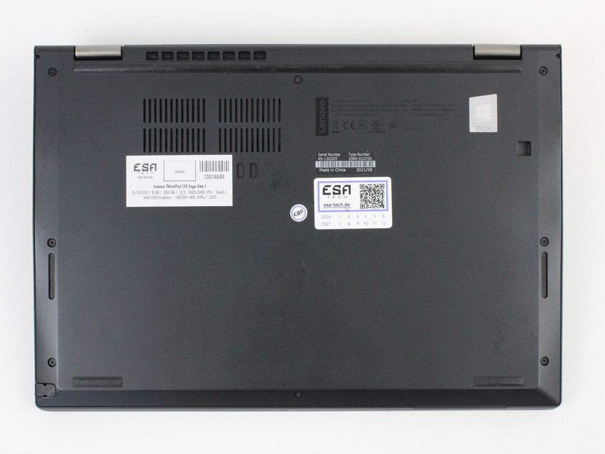 Refurbished Lenovo ThinkPad L13 Yoga Gen 1, i5-10210U, 8 GB,DDR4, 13,3" ins., 1920x1080 px, SSD, 256 GB Produktcode: 13014649 ESA-Tech Bild 12 von 12" title="Lenovo ThinkPad L13 Yoga Gen 1 - 229 €, Produktcode: 13014649 - Bild 12 von 12