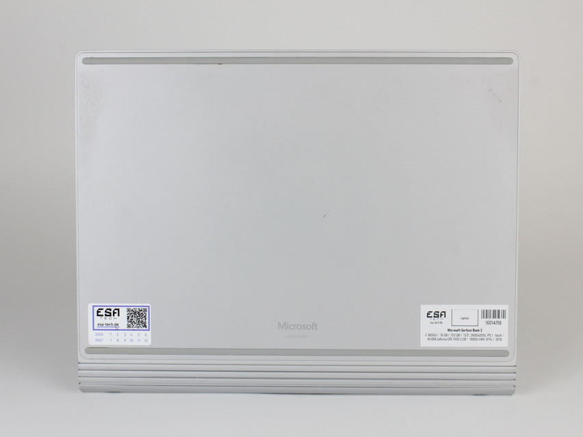 Refurbished Microsoft Surface Book 2, i7-8650U, 16 GB,LPDDR3, 13,5" ins., 3000x2000 px, SSD, 512 GB Produktcode: 16014759 ESA-Tech Bild 12 von 12" title="Microsoft Surface Book 2 - 399 €, Produktcode: 16014759 - Bild 12 von 12