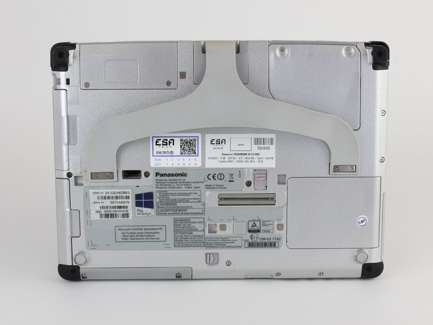 Refurbished Panasonic TOUGHBOOK CF-C2 MK2, i5-4300U, 4 GB,DDR3, 12,5" ins., 1366x768 px, SSD, 256 GB Product code: 15014765 ESA-Tech Image 15 of 16" title="Panasonic TOUGHBOOK CF-C2 MK2 - 349 €, Product code: 15014765 - Image 15 of 16