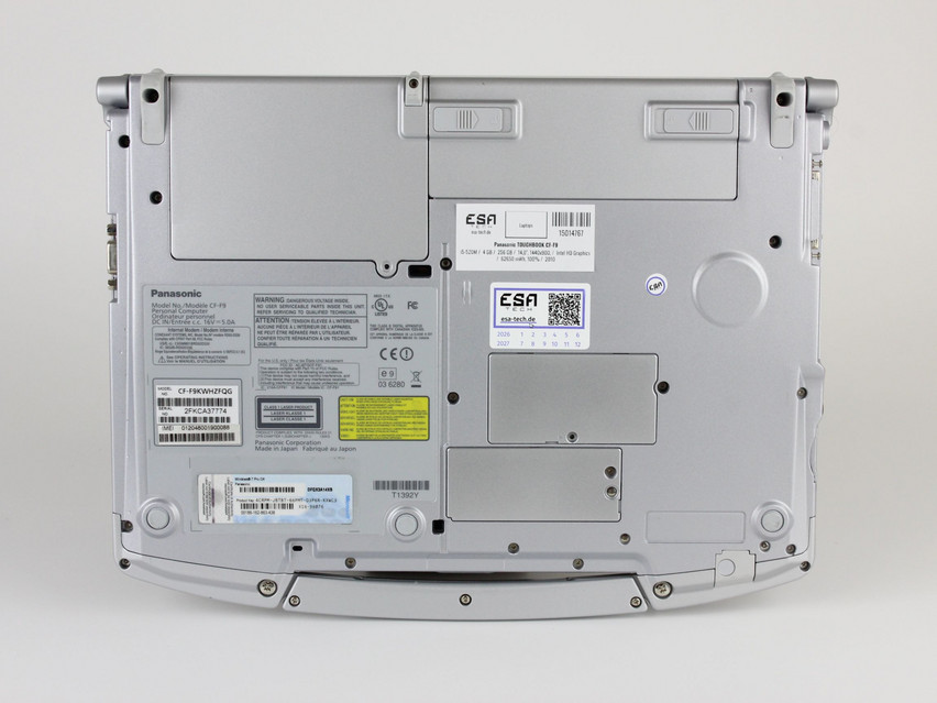 Refurbished Panasonic TOUGHBOOK CF-F9, i5-520M, 4 GB,DDR3, 14,0" ins., 1440x900 px, SSD, 256 GB Produktcode: 15014767 ESA-Tech Bild 10 von 11" title="Panasonic TOUGHBOOK CF-F9 - 149 €, Produktcode: 15014767 - Bild 10 von 11