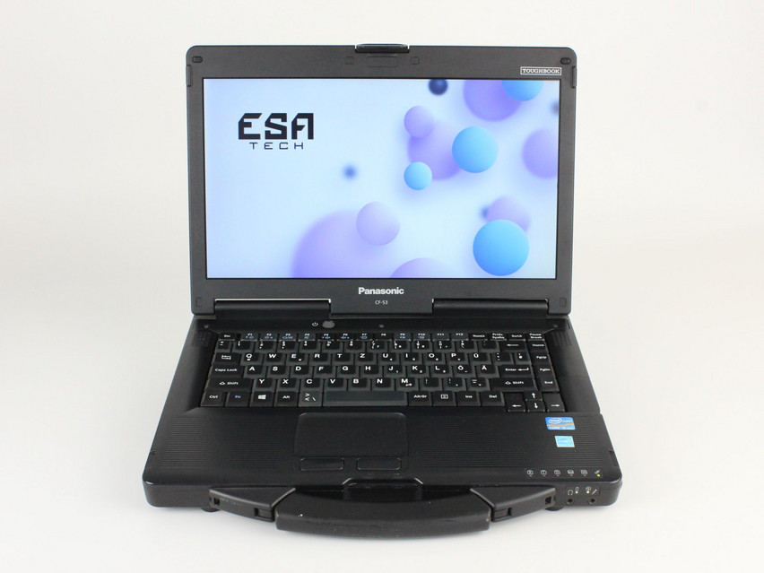 Refurbished Panasonic TOUGHBOOK CF-53 MK3, i5-3340M, 4 GB,DDR3, 14,0" ins., 1366x768 px, SSD, 256 GB Product code: 15014769 ESA-Tech Image 1 of 11" title="Panasonic TOUGHBOOK CF-53 MK3 - 230 €, Product code: 15014769 - Image 1 of 11