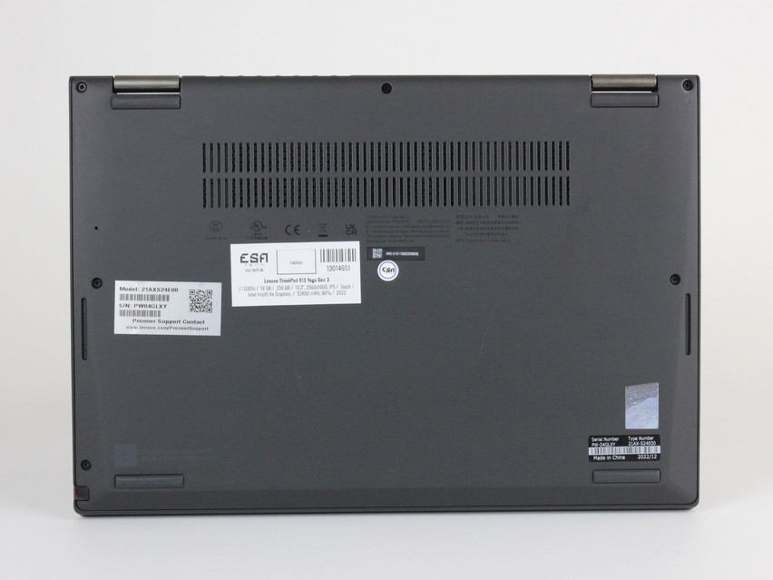 Refurbished Lenovo ThinkPad X13 Yoga Gen 3, i7-1265U, 16 GB,LPDDR4, 13,3" ins., 2560x1600 px, SSD, 256 GB Produktcode: 13014651 ESA-Tech Bild 14 von 14" title="Lenovo ThinkPad X13 Yoga Gen 3 - 599 €, Produktcode: 13014651 - Bild 14 von 14