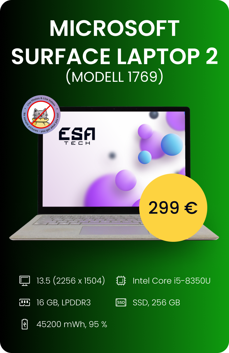 Microsoft Surface Laptop 2 (Modell 1769)